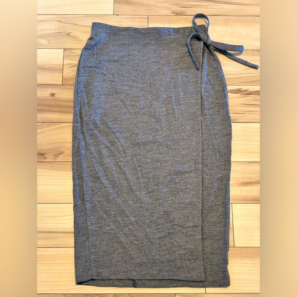 Babaton grey pencil wrap skirt WG79 - Picture 1 of 12